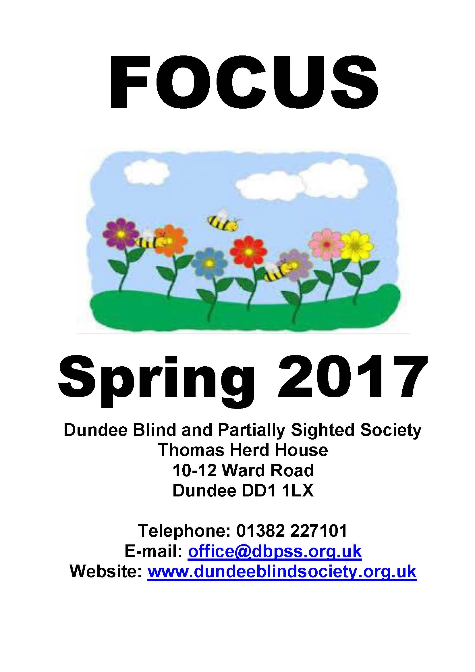 Spring 2017 FOCUS | Sight Support & Social Hub